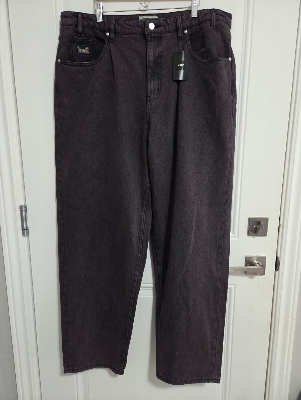 NWT - Huf Cromer Men's Baggy Washed Jeans - Size 38